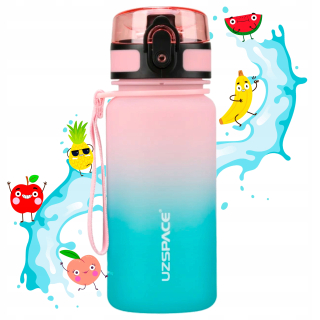 FĽAŠA NA VODU PRE DETI 350ml vyrobená z Tritanu Fľaša na vodu do školy, škôlky